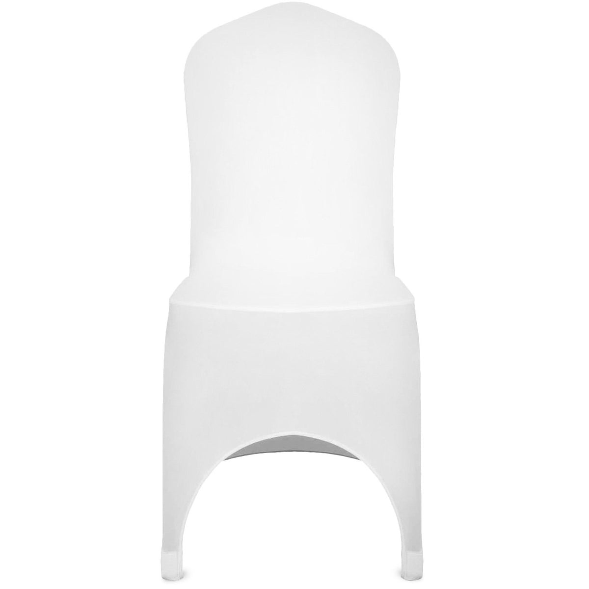 Stretch Spandex Folding Chair Covers, Universal Fitted, Washable, 100PCS White