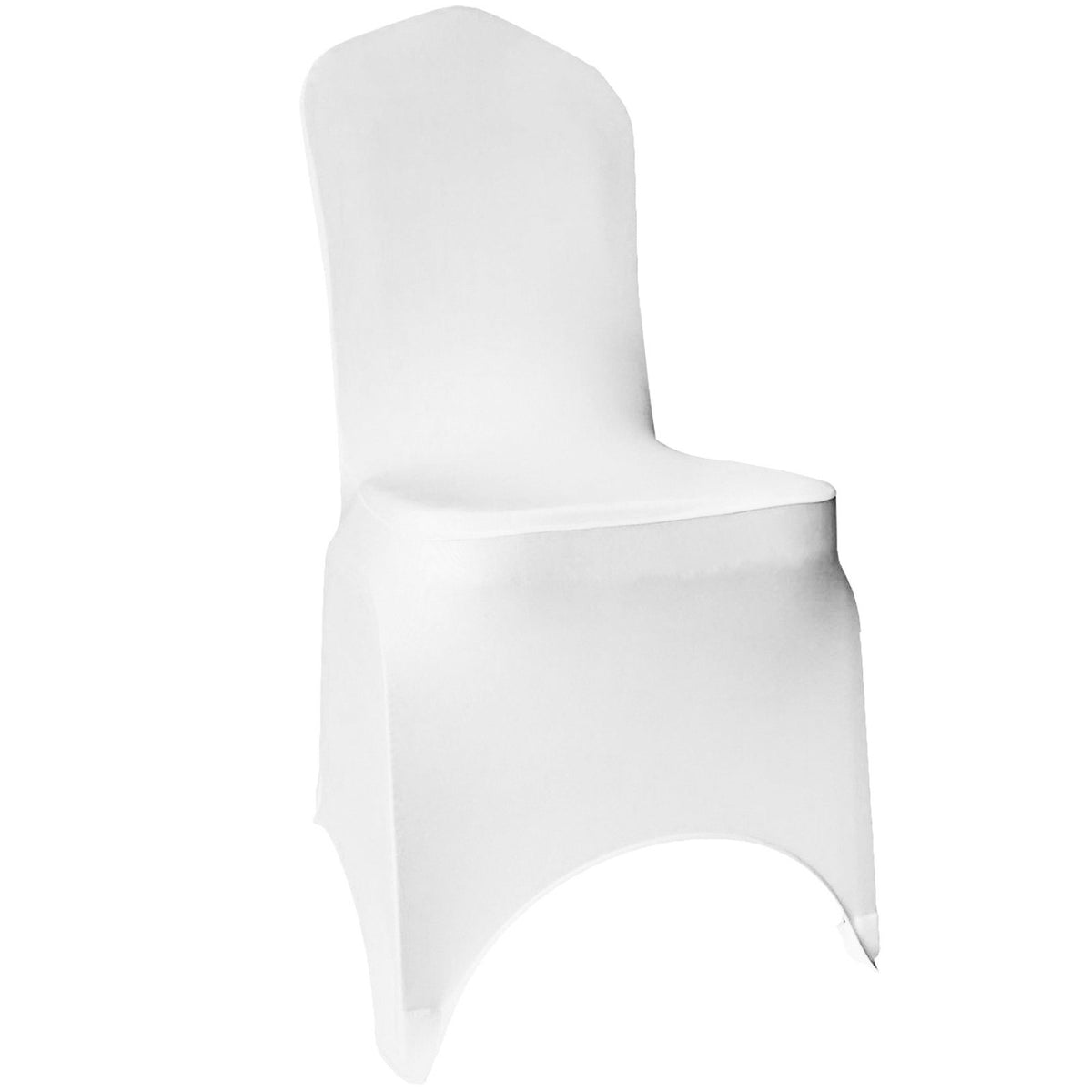 Stretch Spandex Folding Chair Covers, Universal Fitted, Washable, 100PCS White