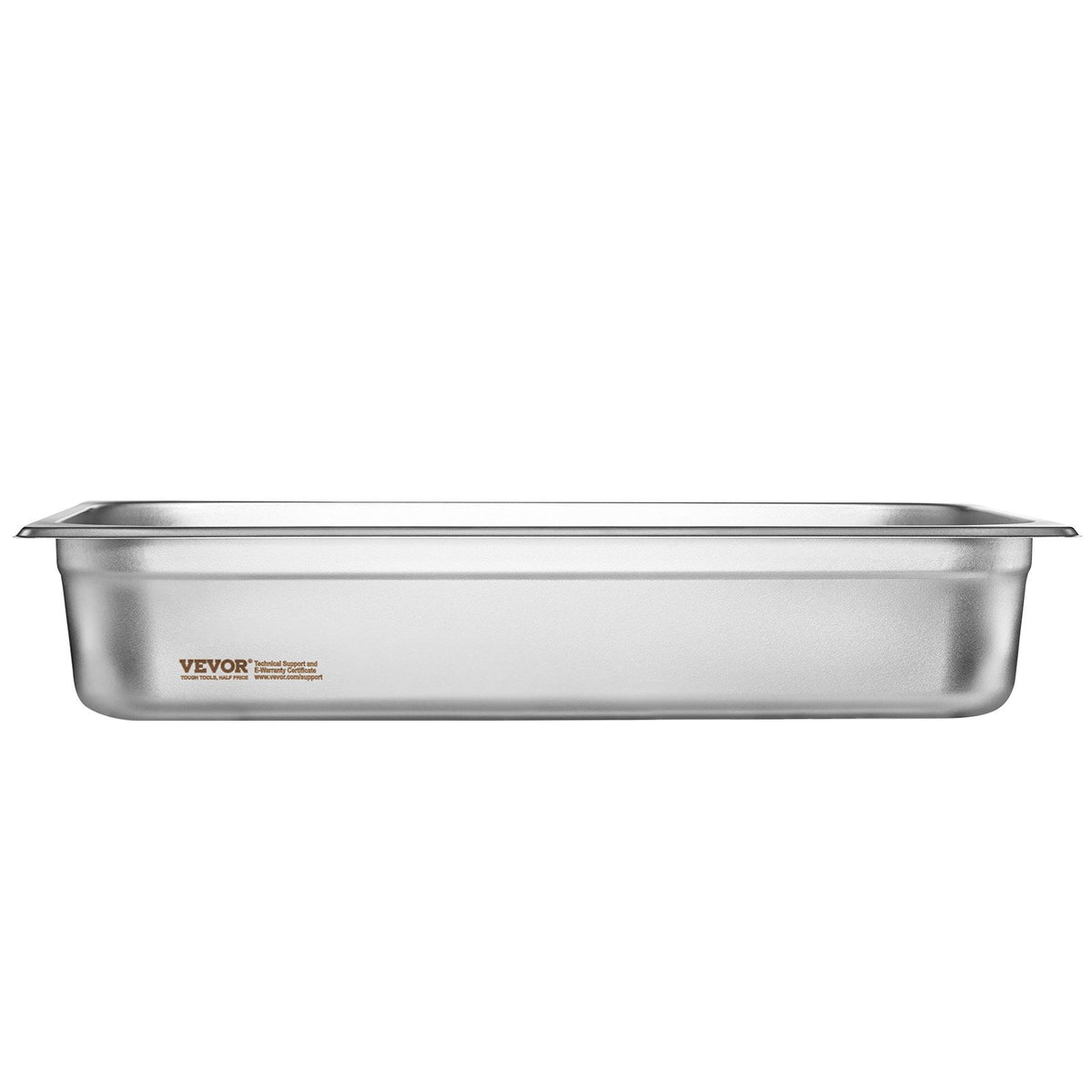 4 Pack Full-Size Anti-Jam Stainless Steel Steam Pans with Lids 4" Deep