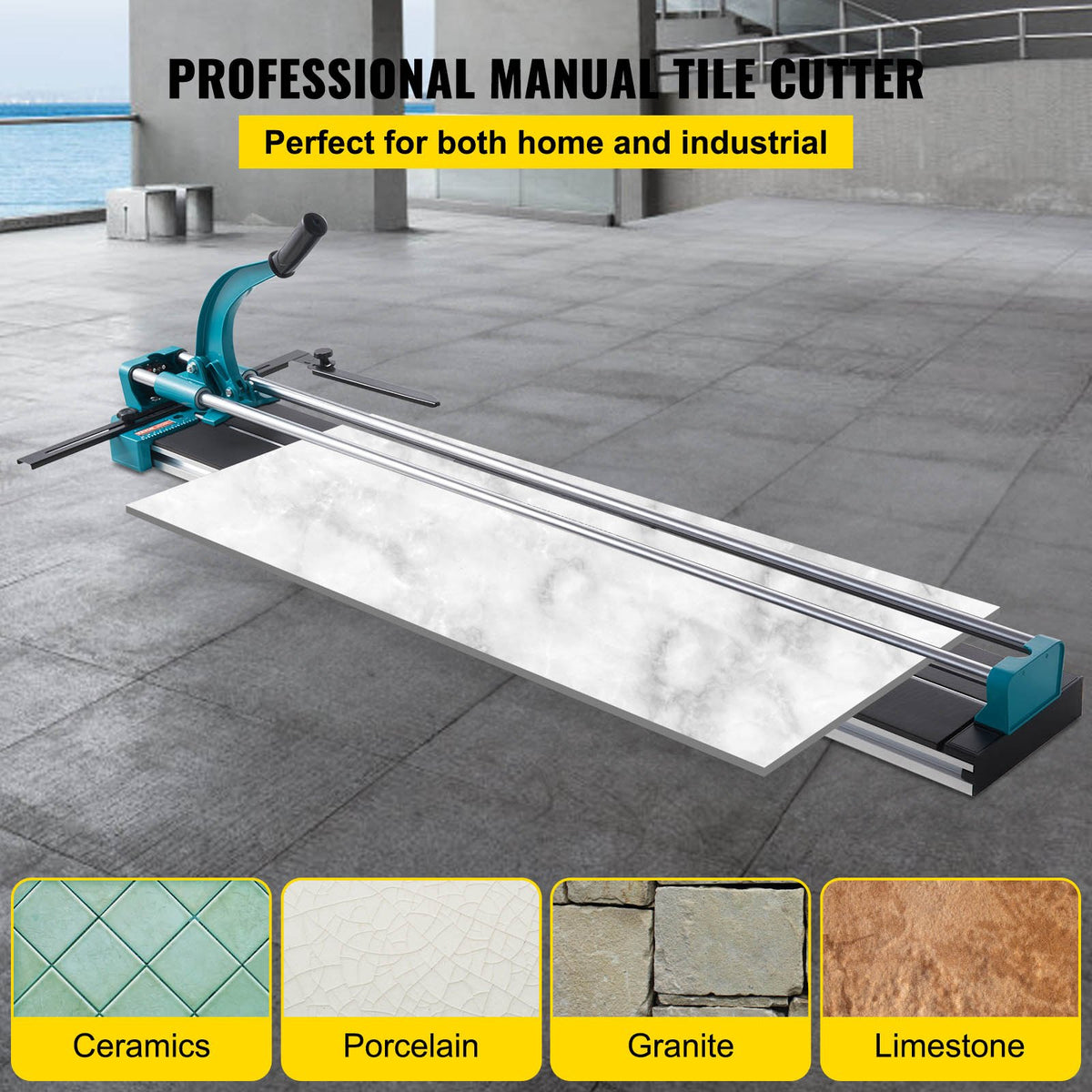 Manual Tile Cutter 1200mm Cutting Machine with Laser for Ceramic