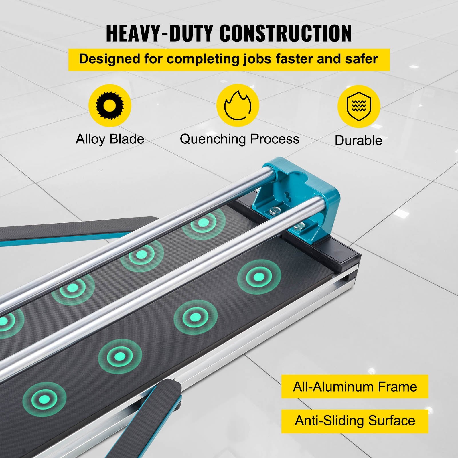 Manual Tile Cutter 1200mm Cutting Machine with Laser for Ceramic