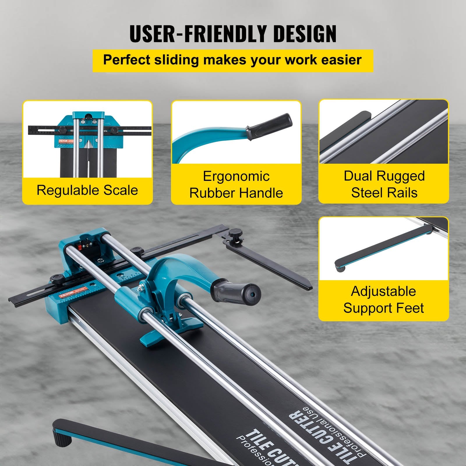 Manual Tile Cutter 1200mm Cutting Machine with Laser for Ceramic