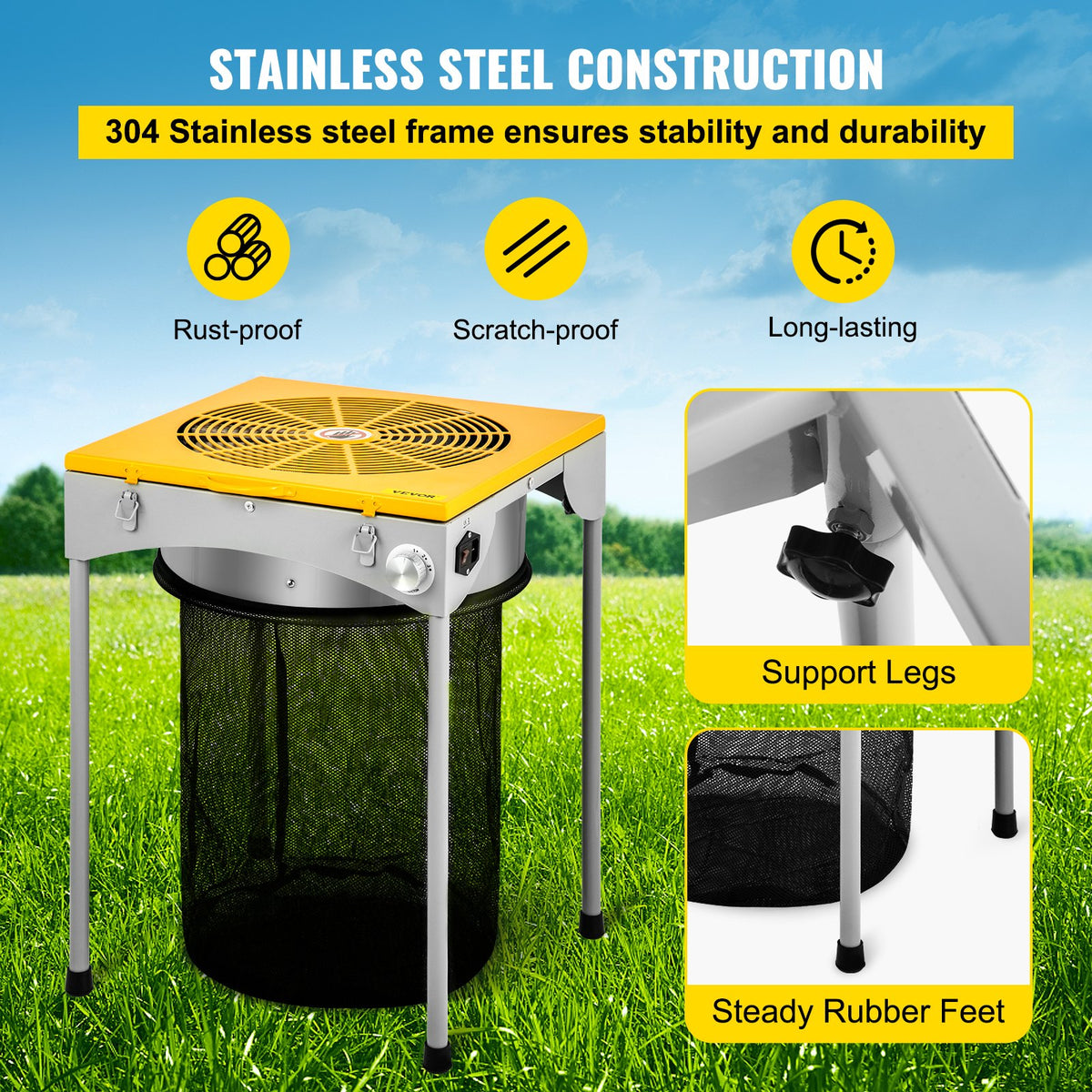Automatic Bud Trimmer 18" Electric Stainless Steel High-Speed Blade 3 Speeds