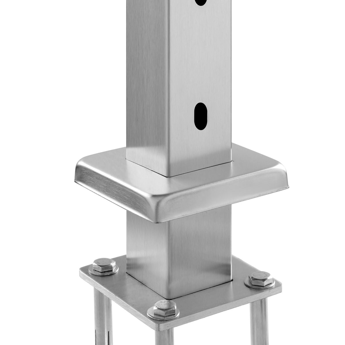 Cable Railing Post 36" Horizontal Stainless Steel Deck Post Silver