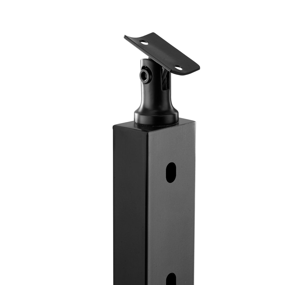 Steel Cable Railing Post 36" SUS304 10 Holes Angled Horizontal Curved Bracket