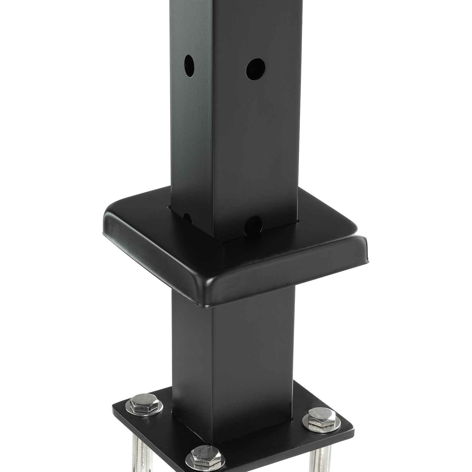 Steel Cable Railing Corner Post 36" SUS304 10 Holes Horizontal Curved Bracket