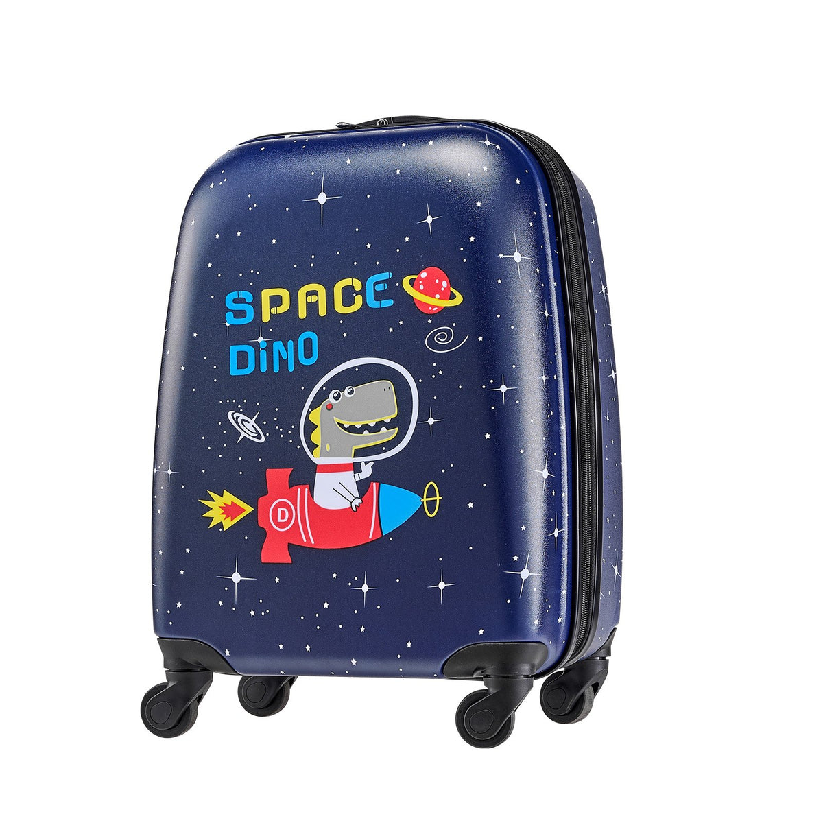 Kids Luggage Set 2-Piece, 45.7 cm Hardside Rolling Suitcase & Backpack, Dinosaur