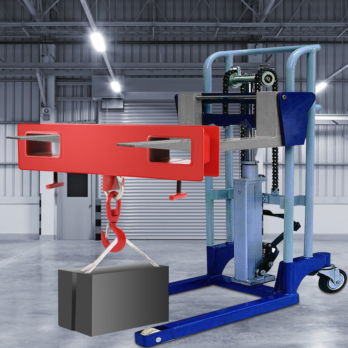 Forklift Lifting Hook 6000 LBS Swivel Hoist Mobile Crane Attachment