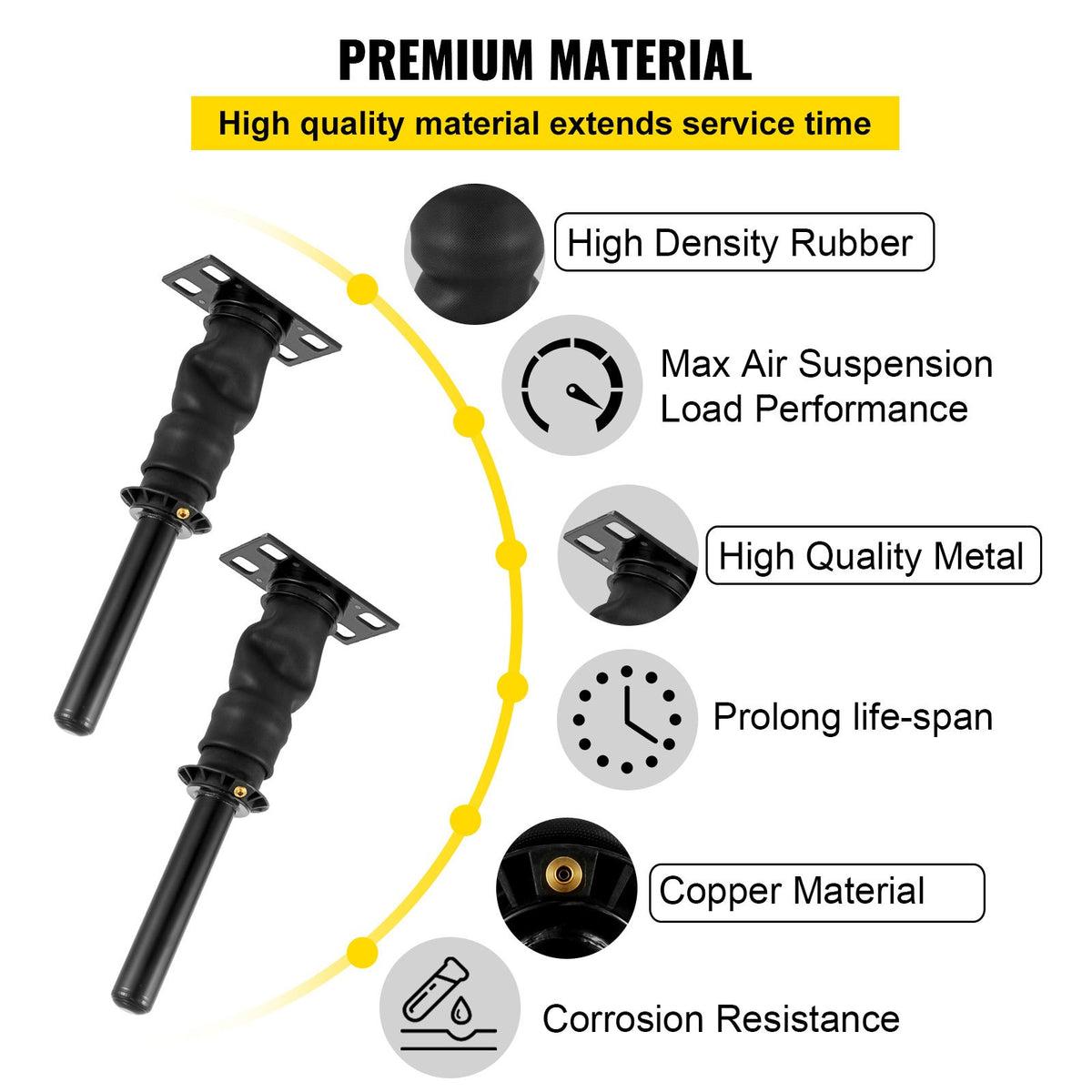 2PCS Cab Shock Absorber for International Prostar 2008+ 3595977C95 3595977C96