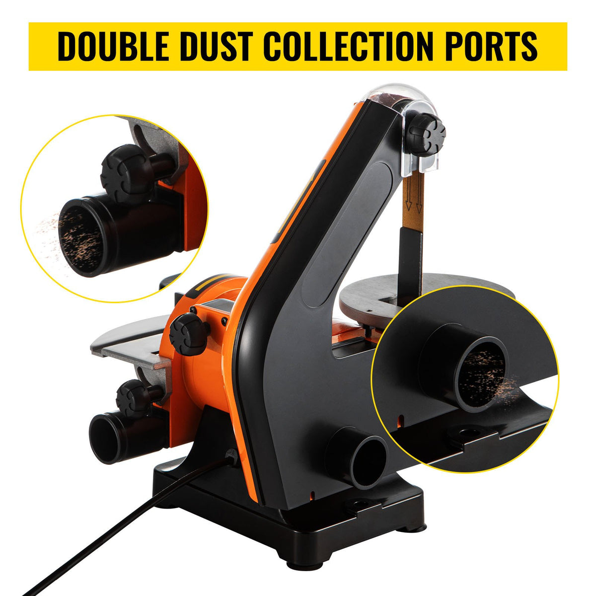 Belt Sander 300W 1x30 Inch Electric Belt & Disc Sander 2950 RPM Variable Speed
