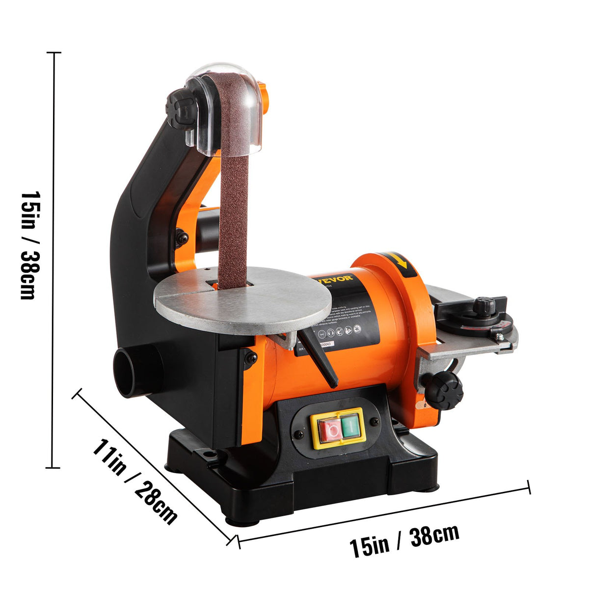 Belt Sander 300W 1x30 Inch Electric Belt & Disc Sander 2950 RPM Variable Speed