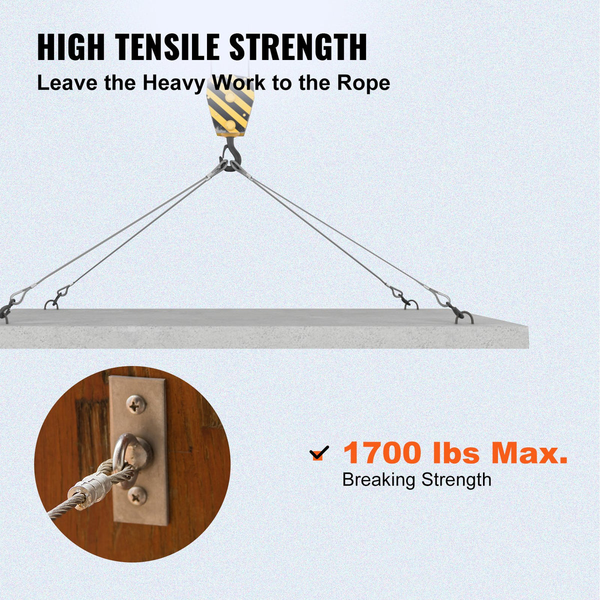 T316 Stainless Steel Cable 3.2mm 7x7 Wire Rope 152M for Railing Decking DIY