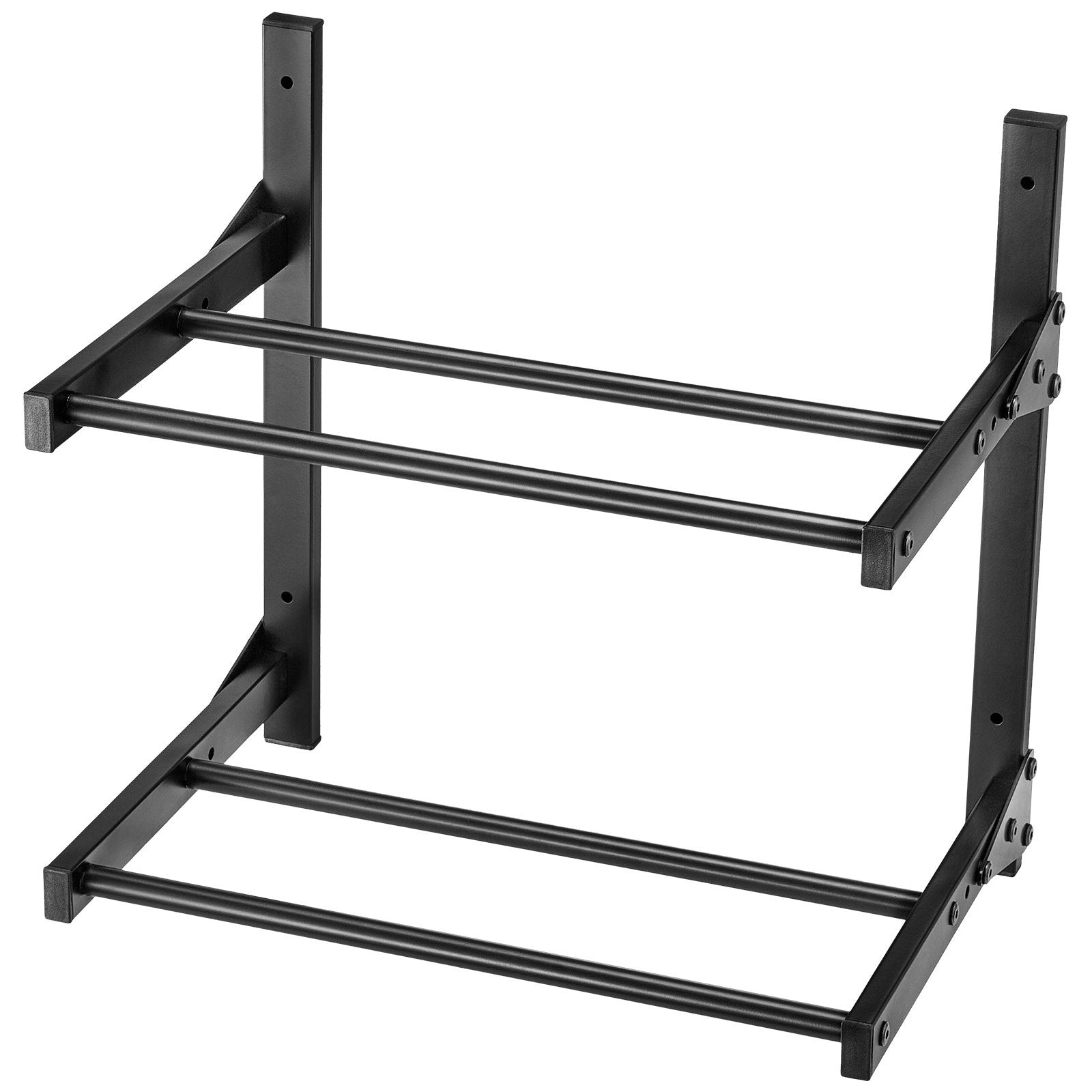2-Tier Wall Mount Filament Rack with Rolling Spool Holders for 3D Printing