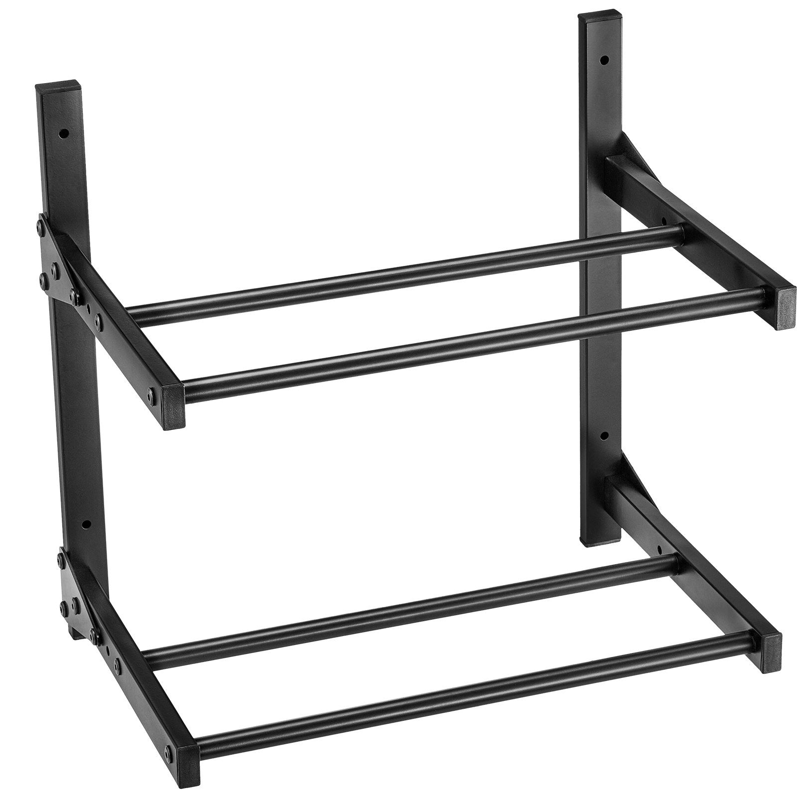 2-Tier Wall Mount Filament Rack with Rolling Spool Holders for 3D Printing