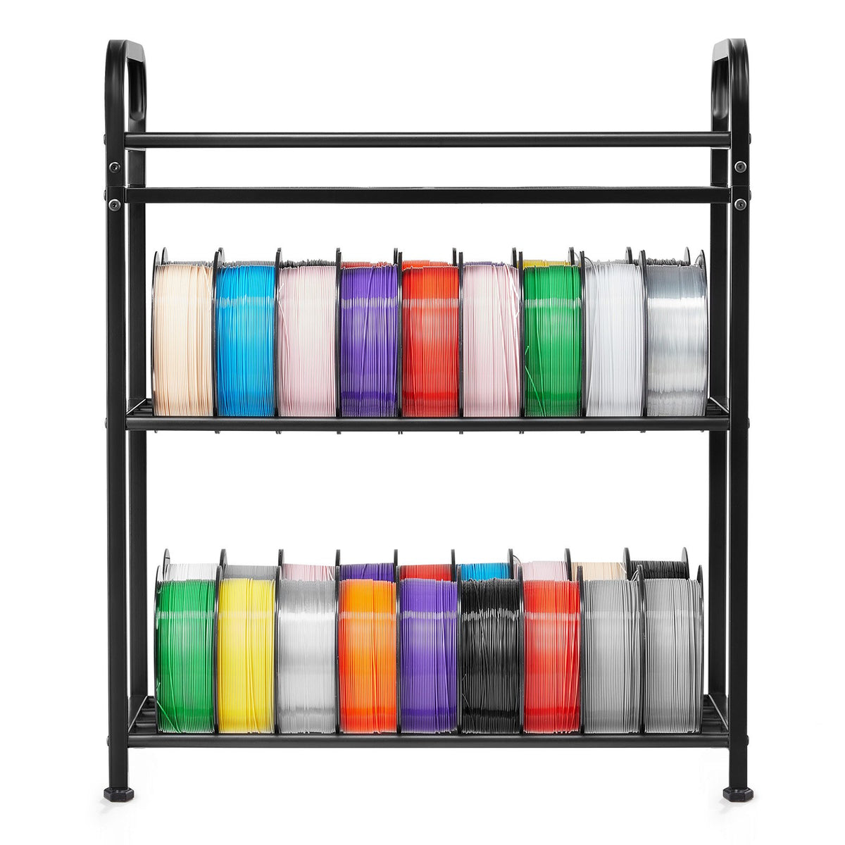 Heavy-Duty 3-Tier Filament Rack for 3D Printing with Wheels (Shelf Only)