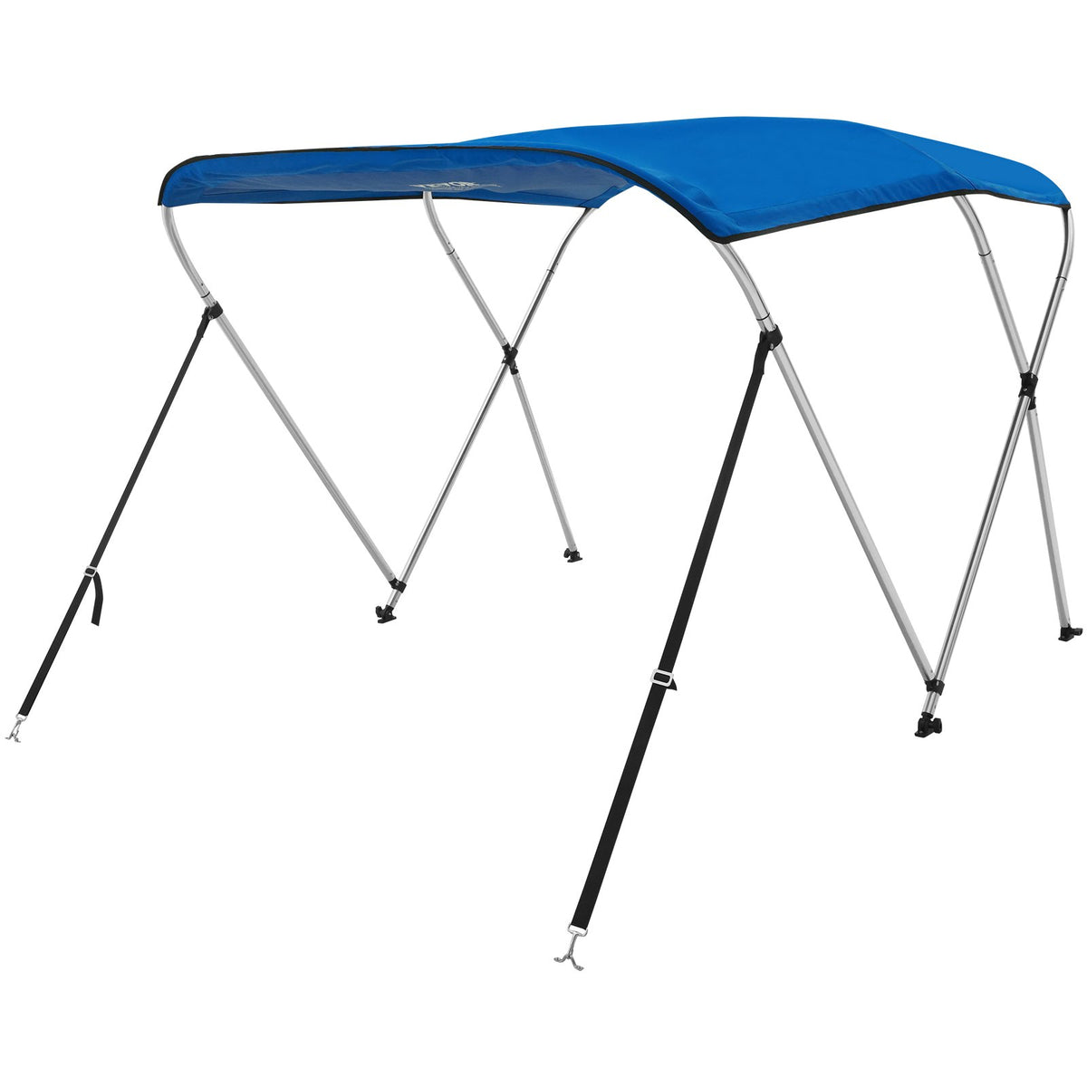 3 Bow Bimini Top Boat Cover 900D Polyester, Aluminum Frame, Waterproof Sun Shade