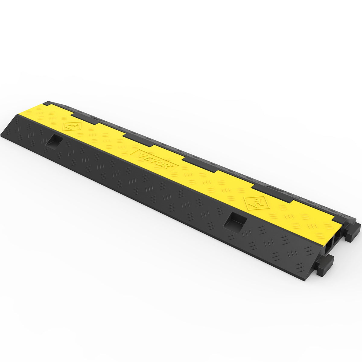 3 Pcs 2-Cable Rubber Electrical Wire Cover Ramp 11000LBS Cord Protector
