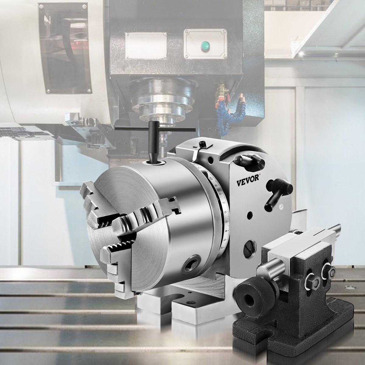 Dividing Head BS-0 5 Inch Precision Set 3-Jaw Chuck Tailstock Dividing Plates