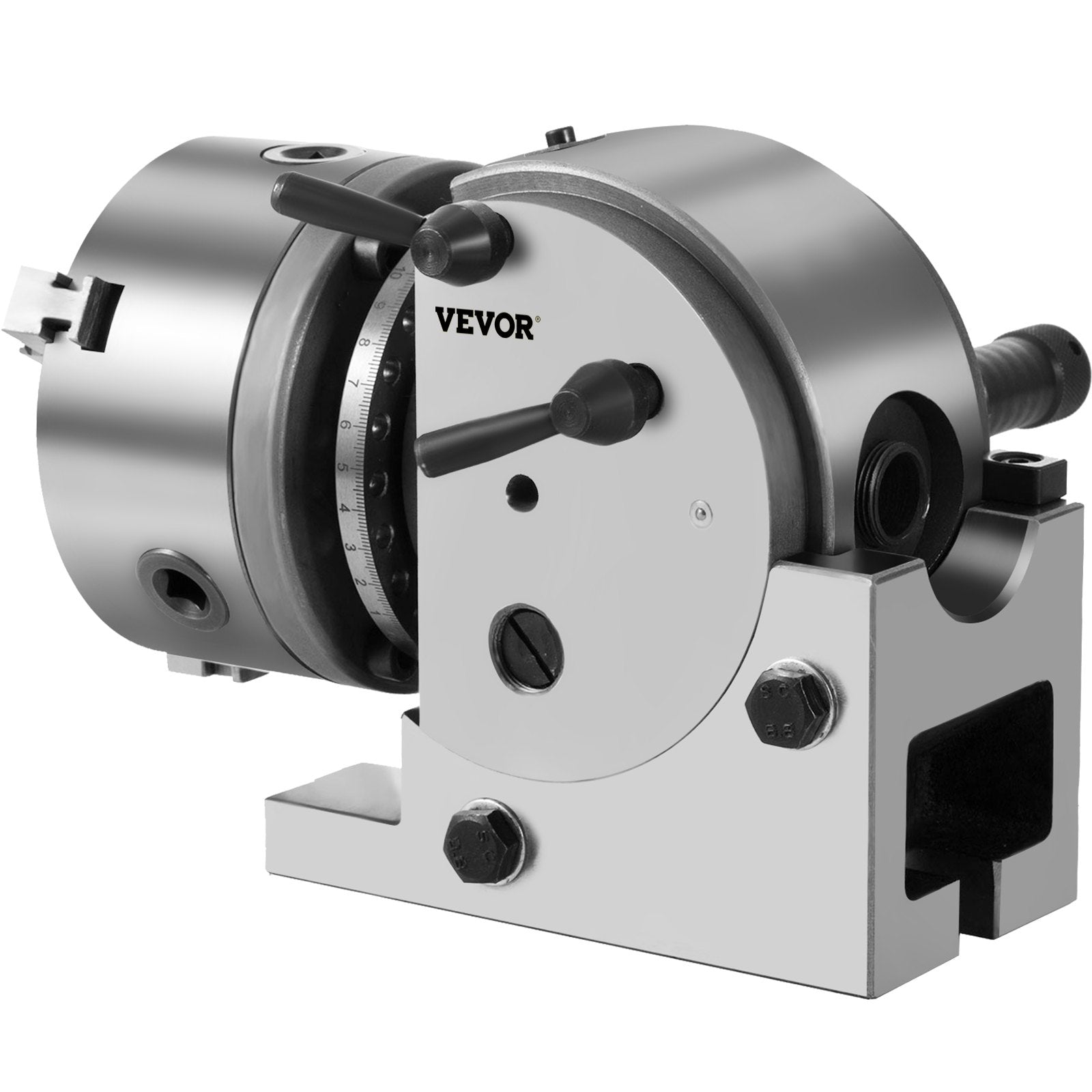 Dividing Head BS-0 5 Inch Precision Set 3-Jaw Chuck Tailstock Dividing Plates