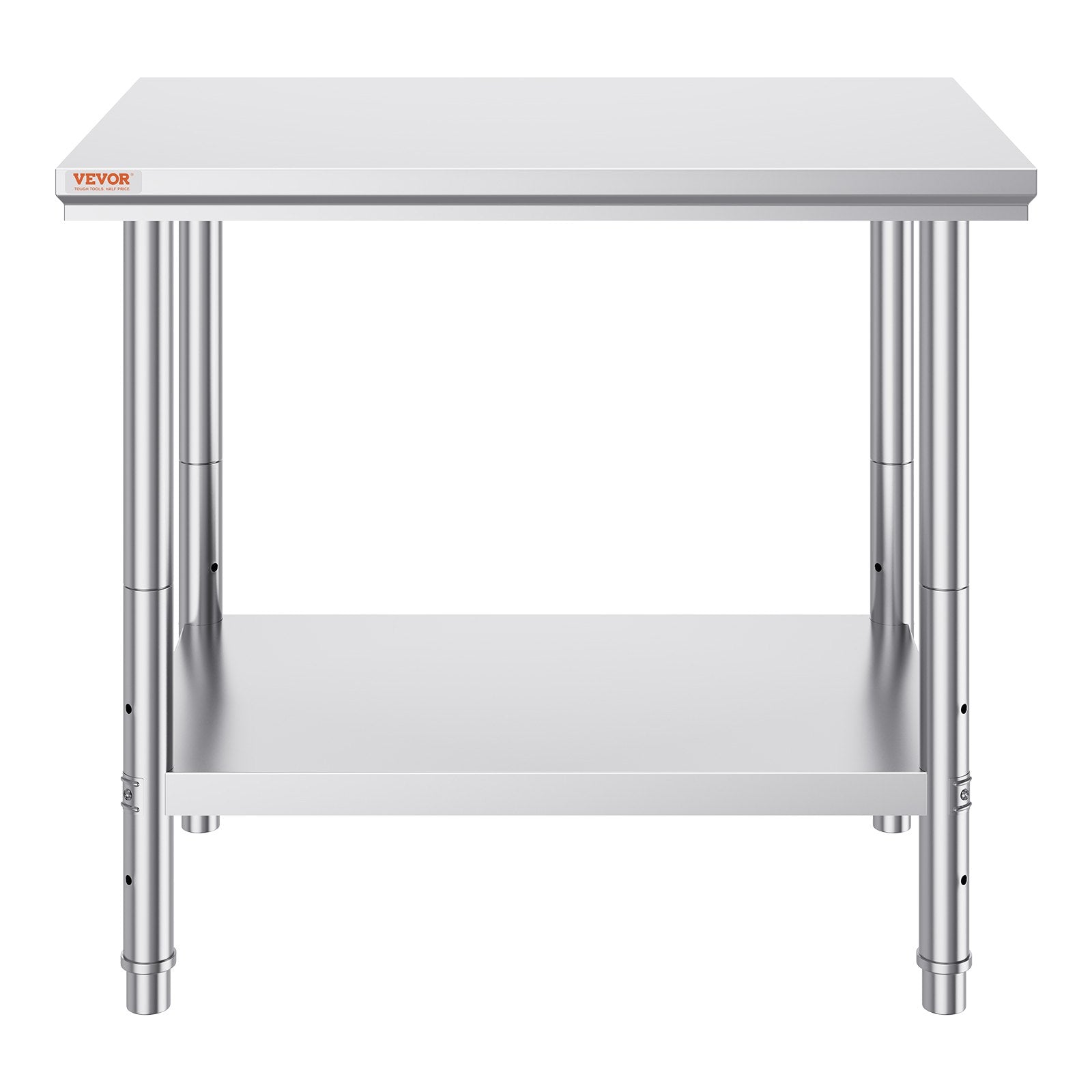 Stainless Steel Prep Table 900x600x800mm Heavy Duty Worktable 700lbs Load