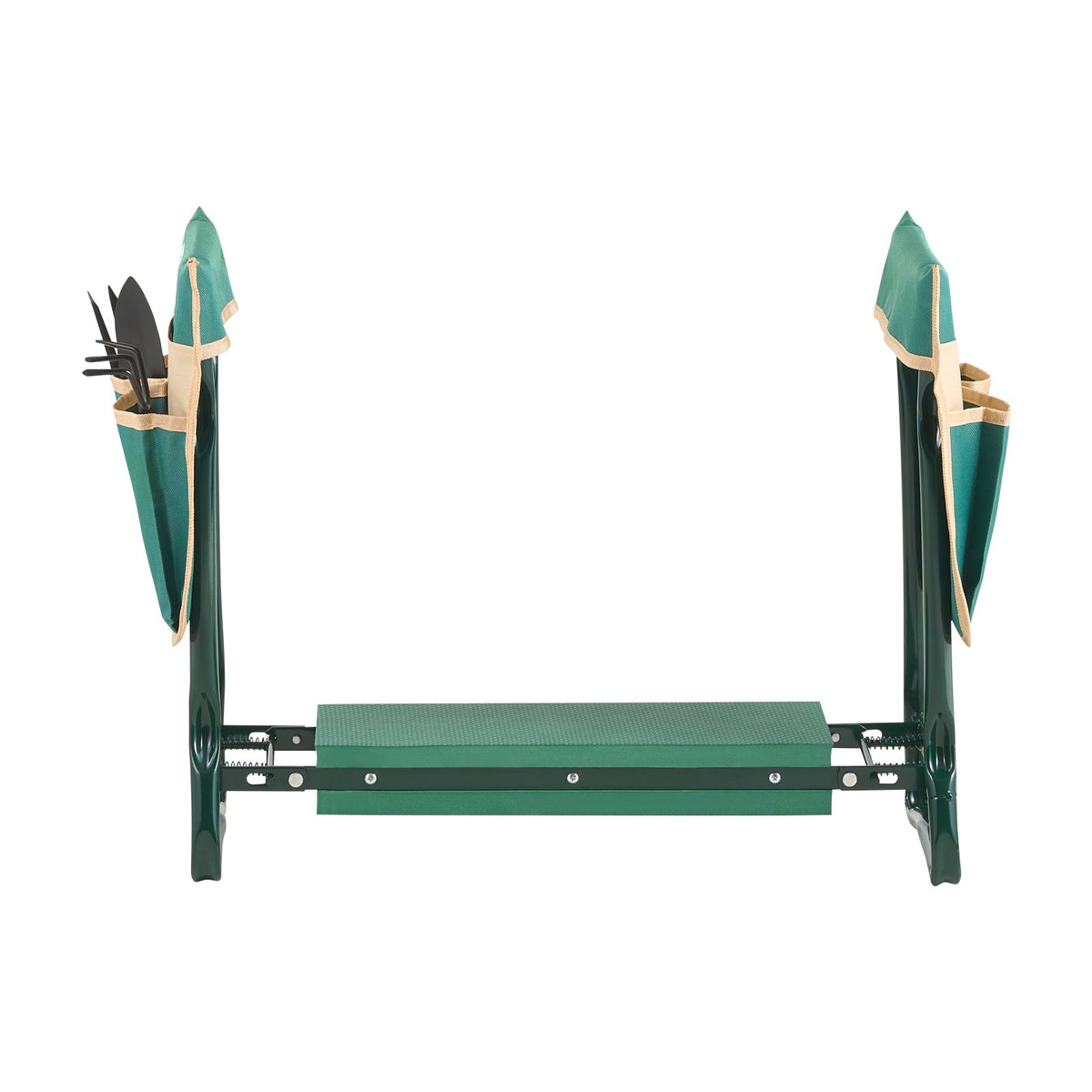 Garden Kneeler and Seat, 6in Pad, Folding Heavy-Duty Stool with 2 Tool Bags