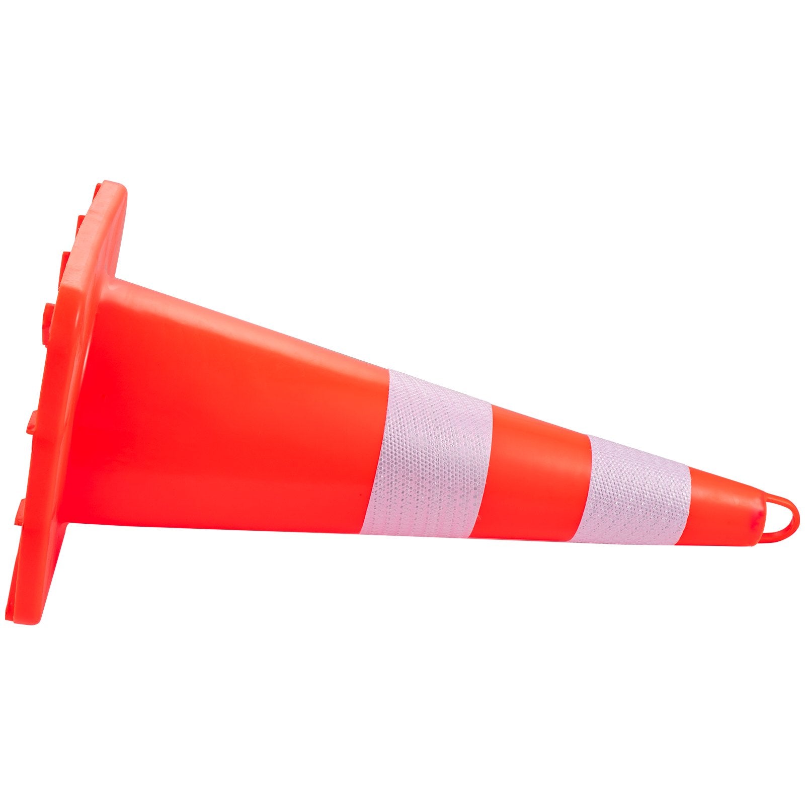 Safety Cones 10PCS 28" PVC Orange with Reflective Collars Weighted Base