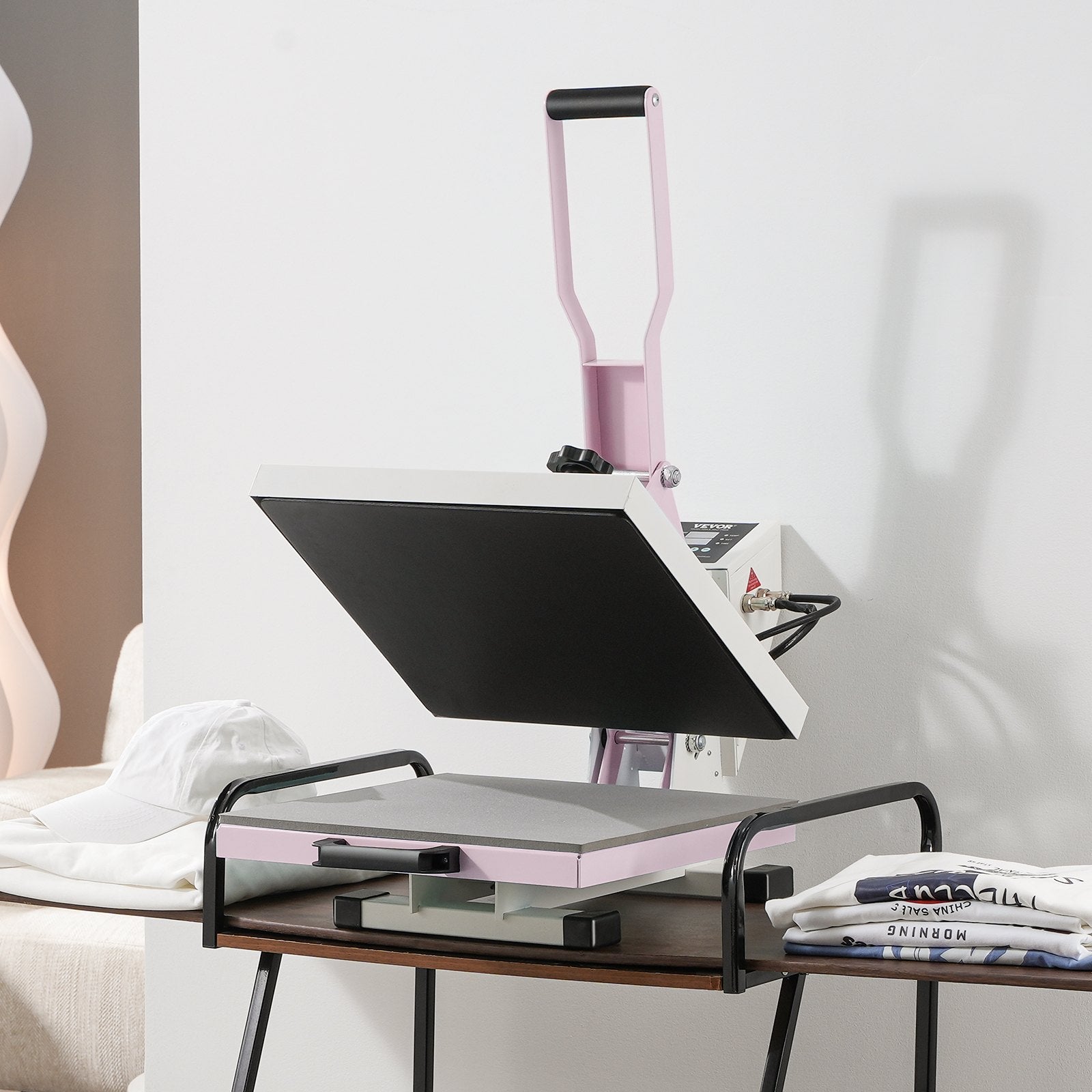 15x15 Inch Digital Heat Press Machine with Pull-Out Drawer for T-Shirts and Bags