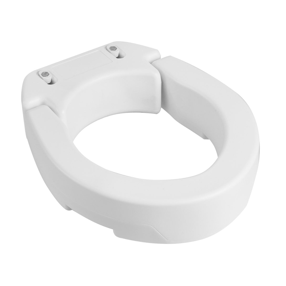 Raised Toilet Seat 136.1kg Load 88.9mm Lift Commode Riser Enlarged Round Bowl
