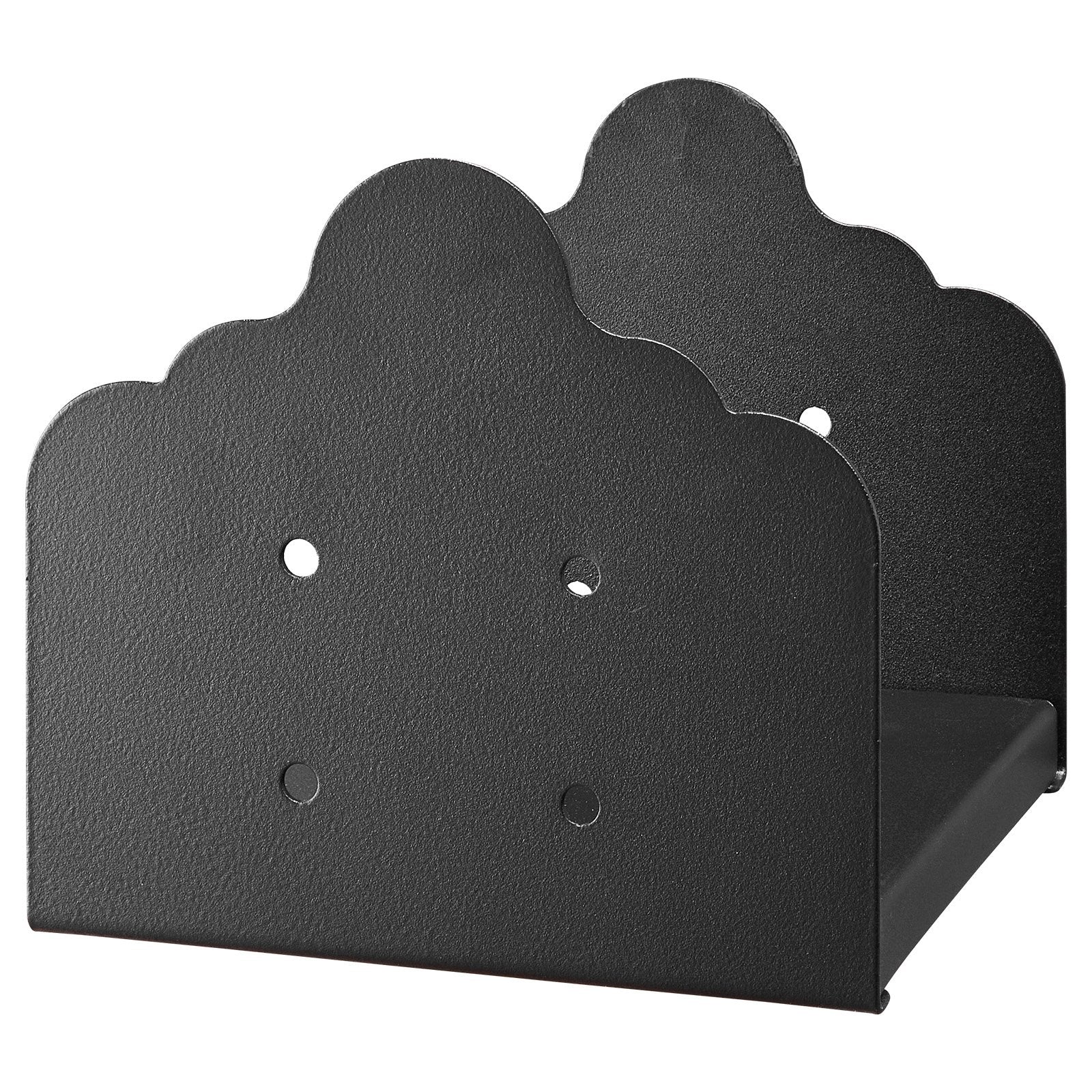 8x8 Post Base 2Pcs 200x190mm Heavy Duty Carbon Steel Wood Post Bracket Black