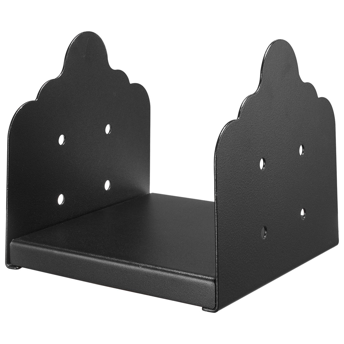 8x8 Post Base 2Pcs 200x190mm Heavy Duty Carbon Steel Wood Post Bracket Black
