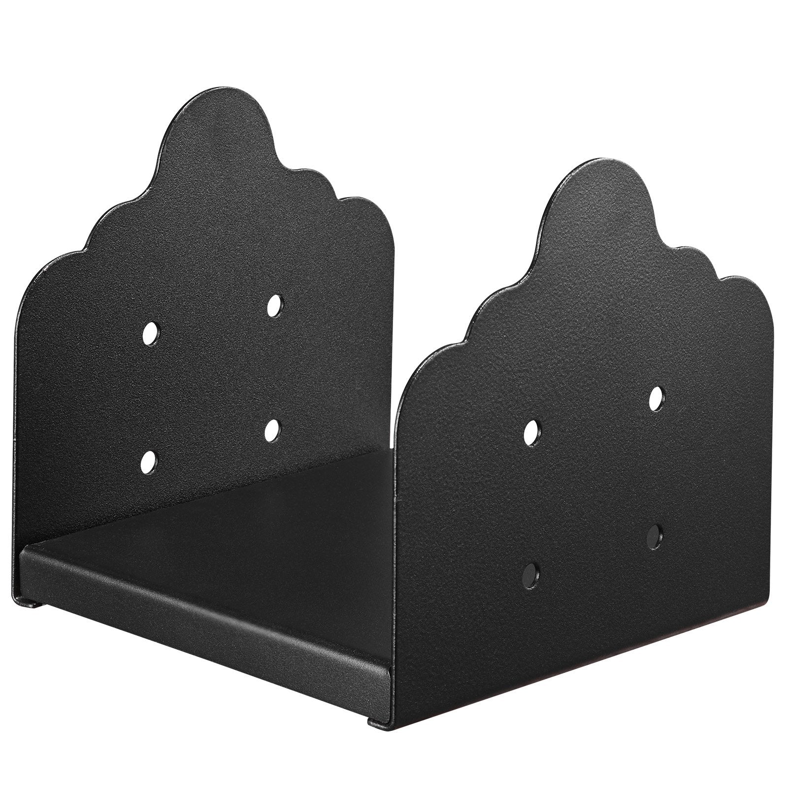 8x8 Post Base 2Pcs 200x190mm Heavy Duty Carbon Steel Wood Post Bracket Black