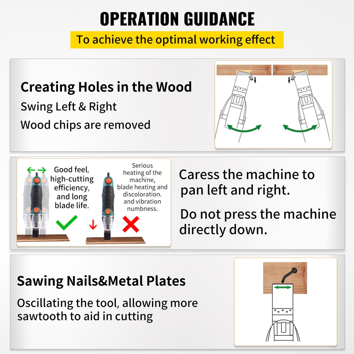 Oscillating Saw Blades 100PCS Quick Release HCS Multitool Wood Plastic Kit