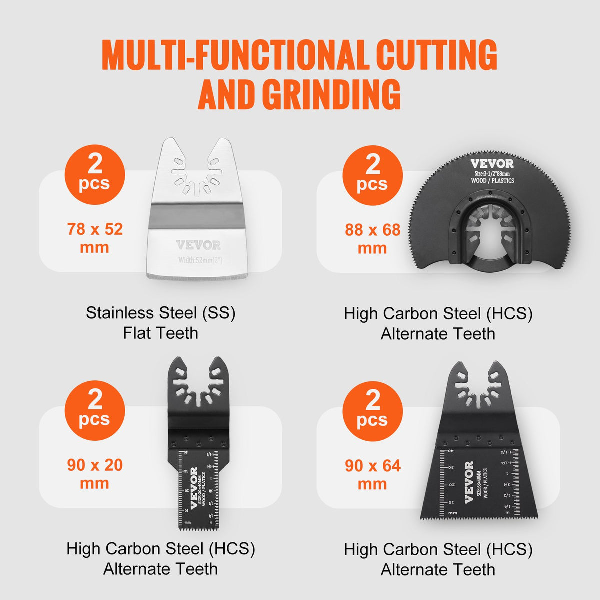 Multi-Tool Blade Kit 30PCS Universal Quick Release Oscillating Wood Metal
