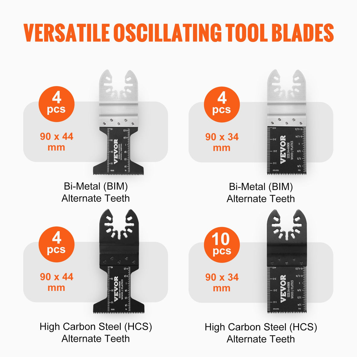 Multi-Tool Blade Kit 30PCS Universal Quick Release Oscillating Wood Metal