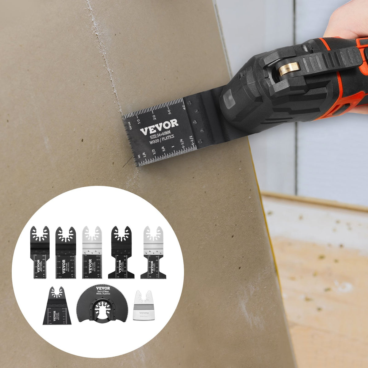 Multi-Tool Blade Kit 30PCS Universal Quick Release Oscillating Wood Metal
