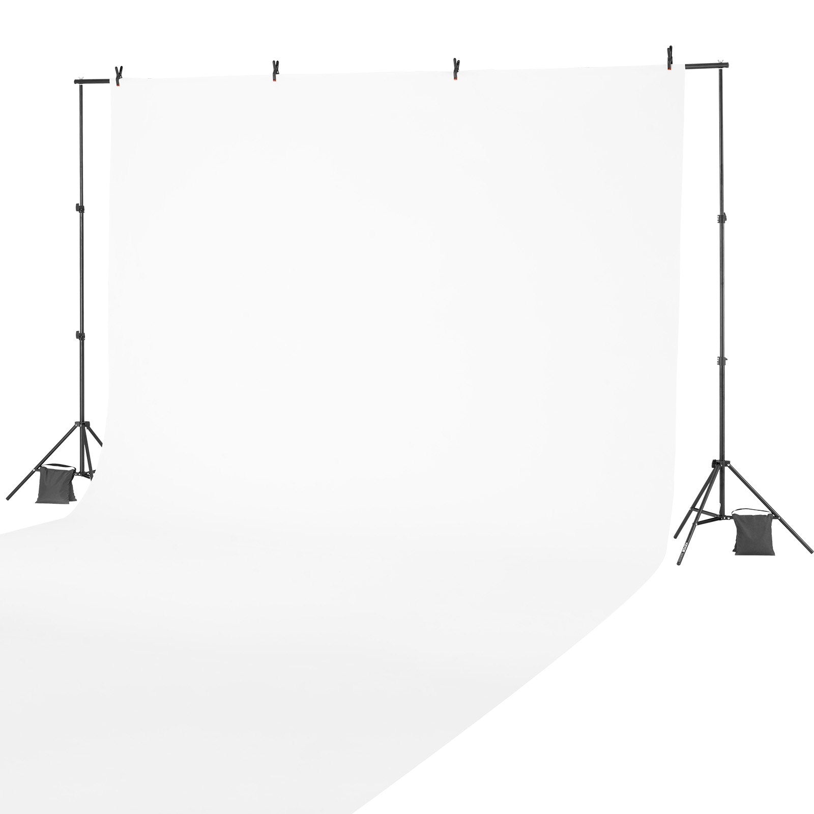 Backdrop Stand 198x300cm Adjustable Photo Kit with 5 Crossbars Studio Party