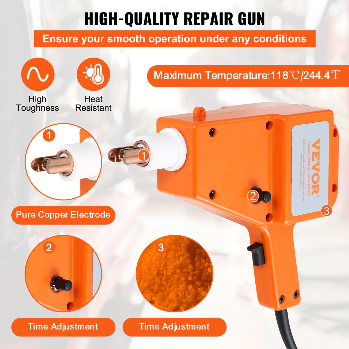 Stud Welder Kit 5500 Dent Repair 800VA Spot Welder Stud Gun Puller Kit
