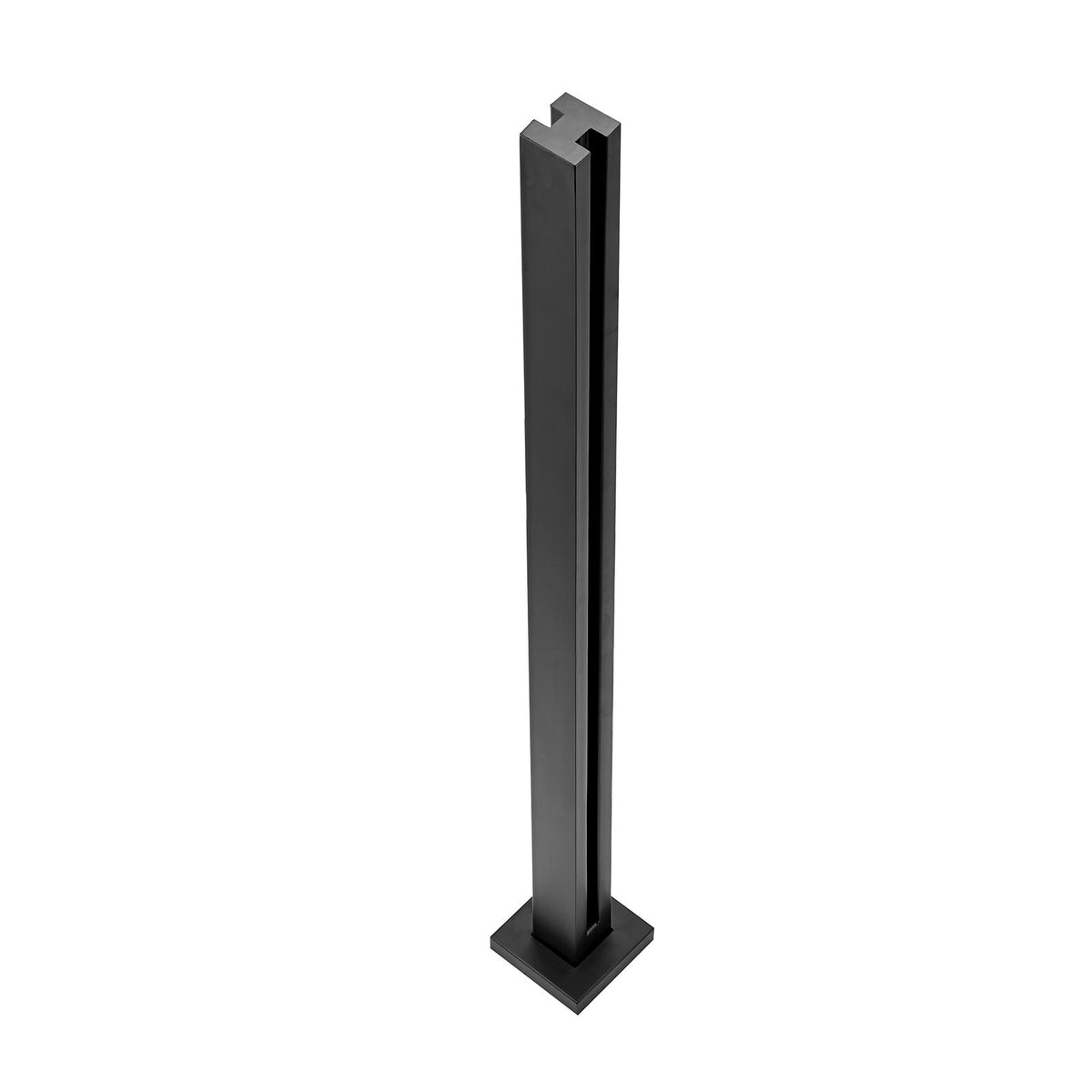 Glass Clamp 41.34in Height 0.39-0.47in Tempered Glass 304 Stainless Steel Mount