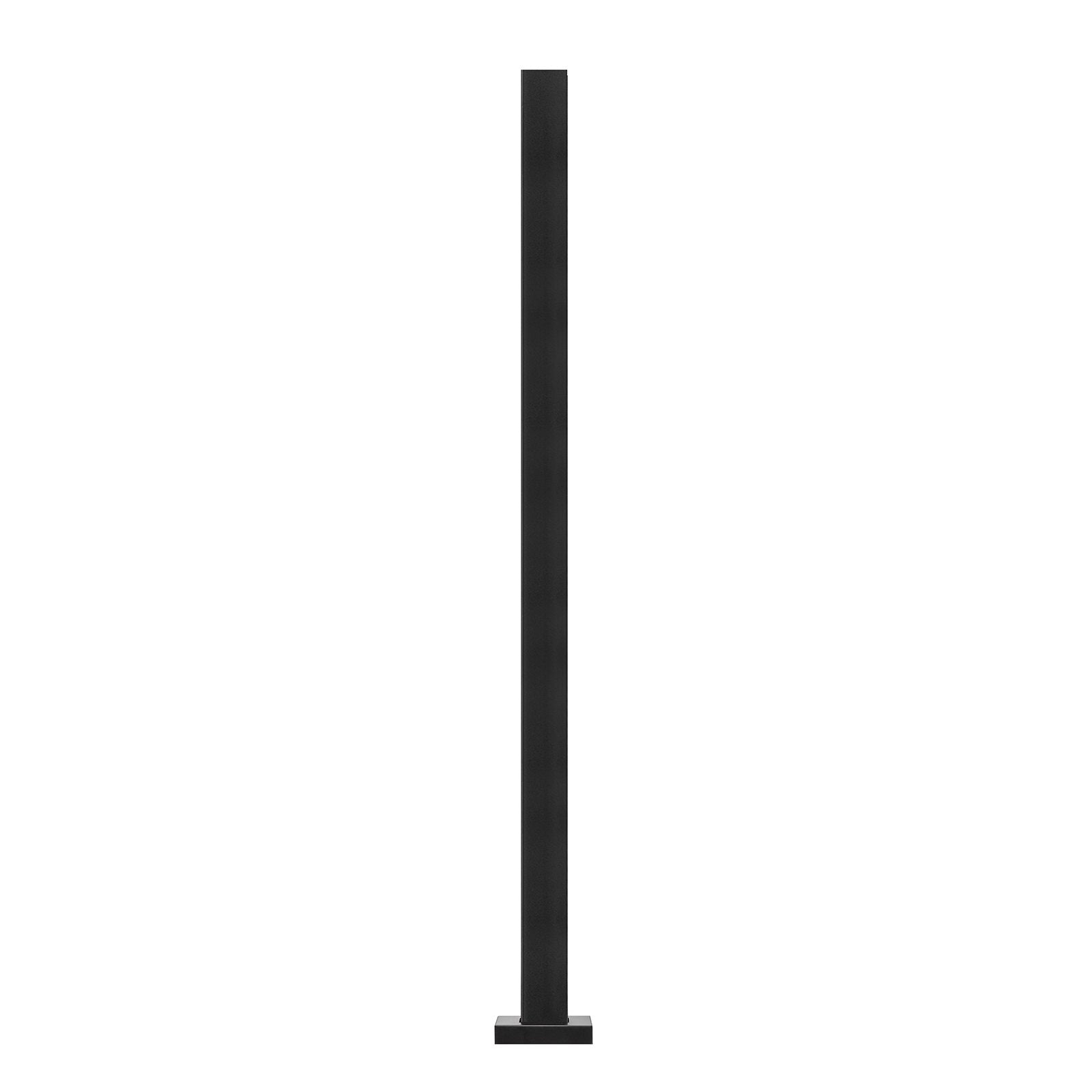 Glass Clamp 41.34in Height 0.39-0.47in Tempered Glass 304 Stainless Steel Mount