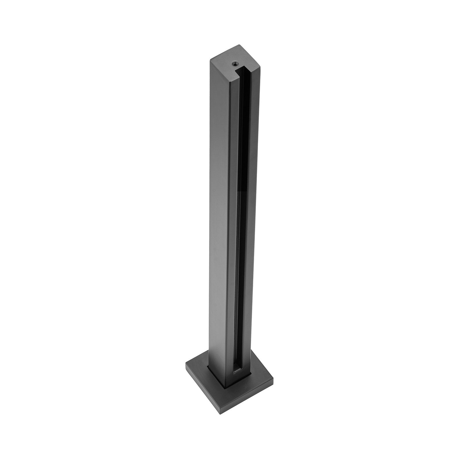 Glass Clamp 35.83in Height 0.39-0.47in Tempered Glass 304 Stainless Steel Mount