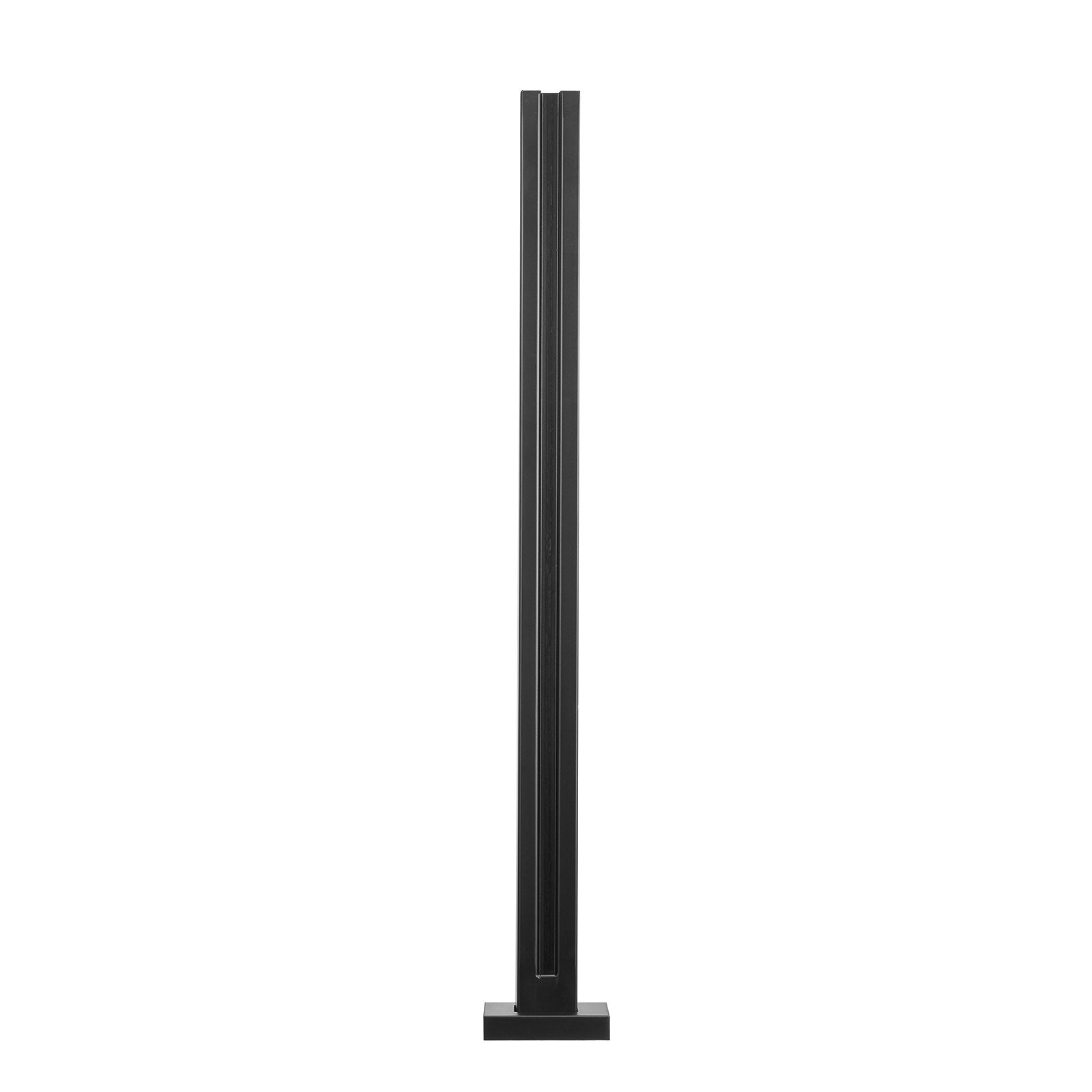 Glass Clamp 35.83in Height 0.39-0.47in Tempered Glass 304 Stainless Steel Mount