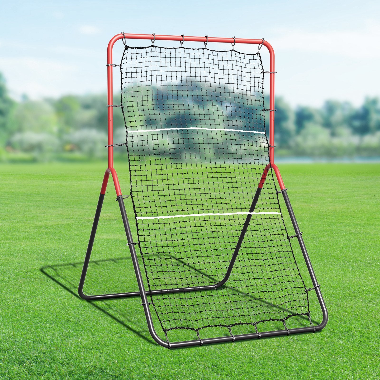 Baseball & Softball Rebounder Net 3x4.5ft PitchBack Trainer 3-Way Fielding Net