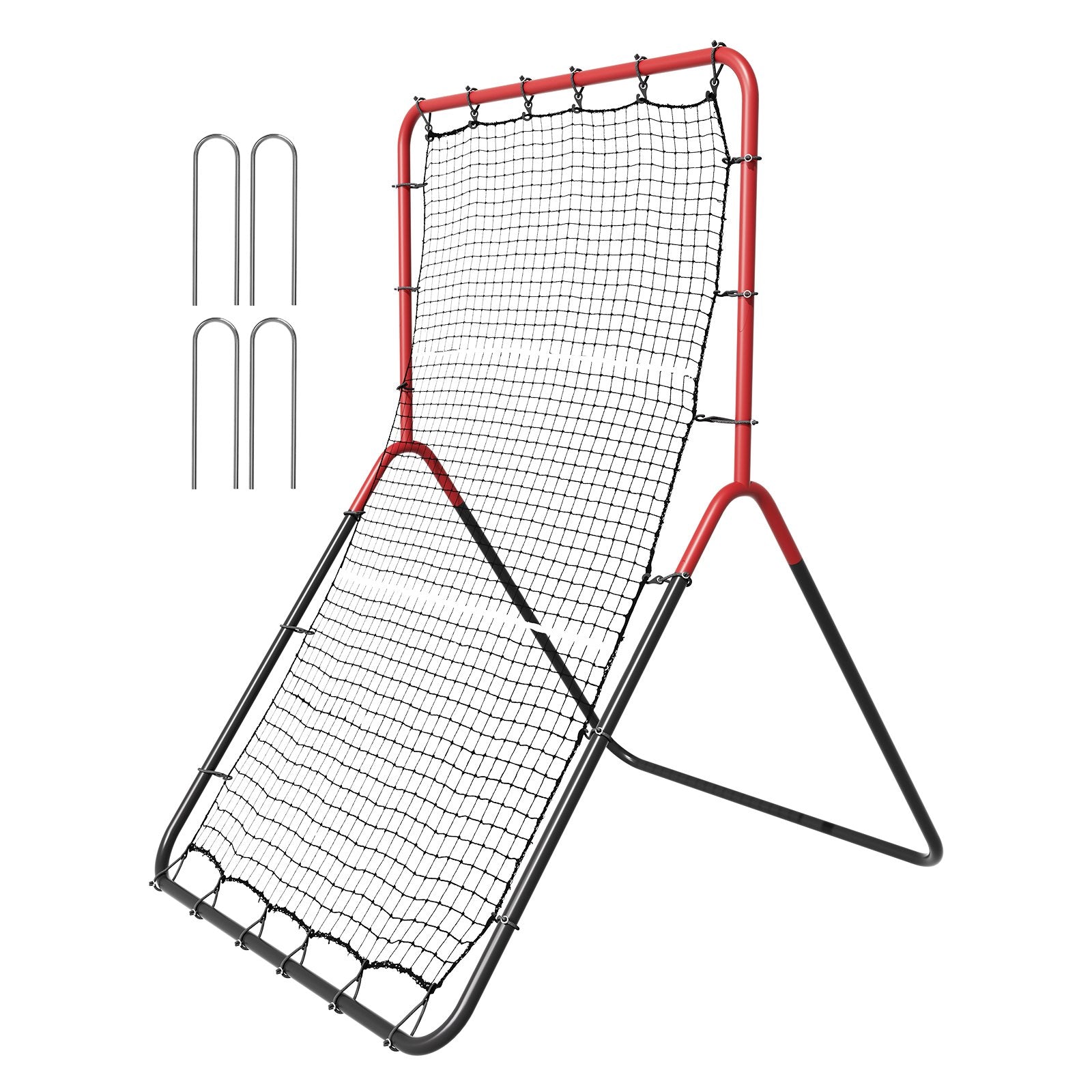 Baseball & Softball Rebounder Net 3x4.5ft PitchBack Trainer 3-Way Fielding Net