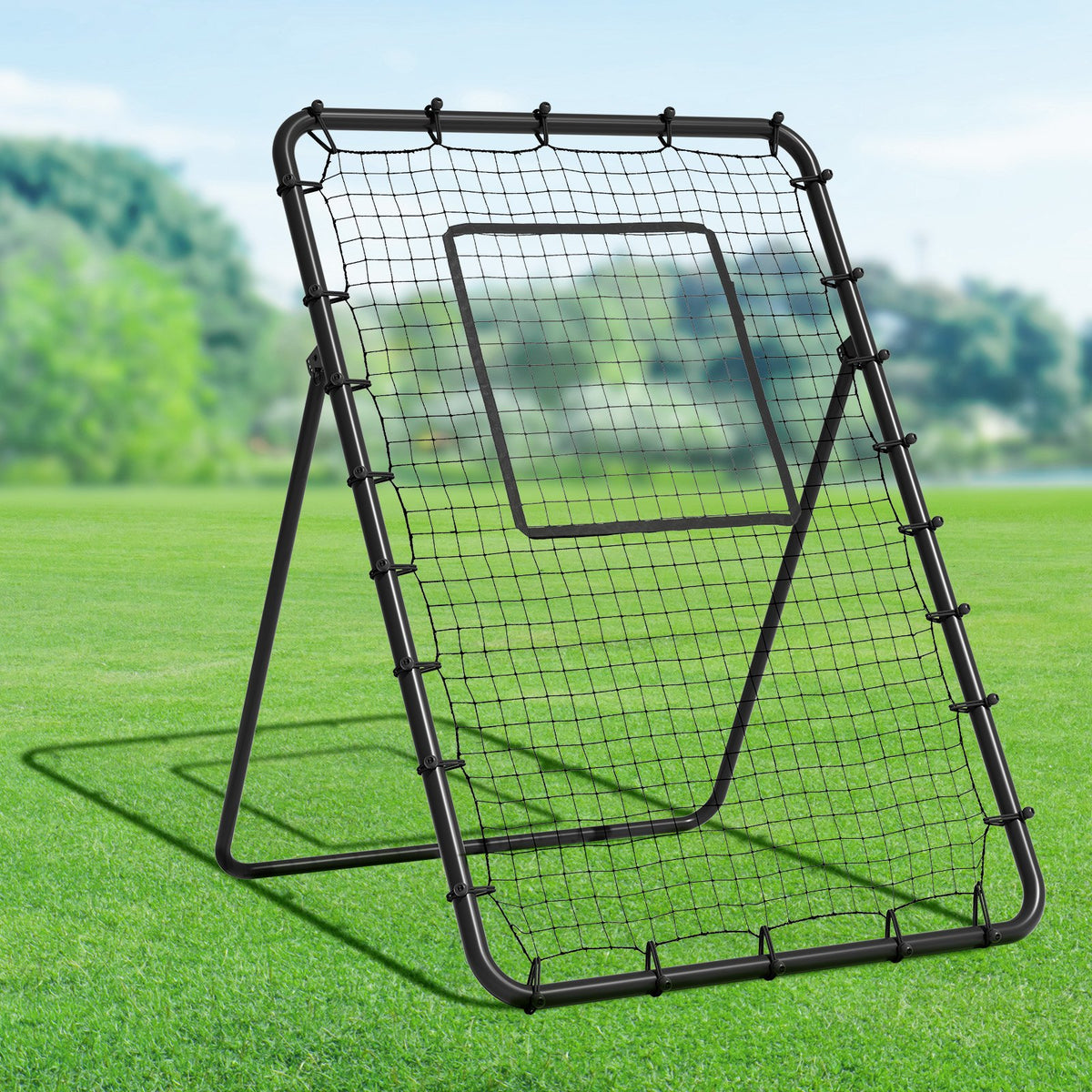 Baseball & Softball Rebounder Net 4x6ft PitchBack Trainer with Adjustable Target