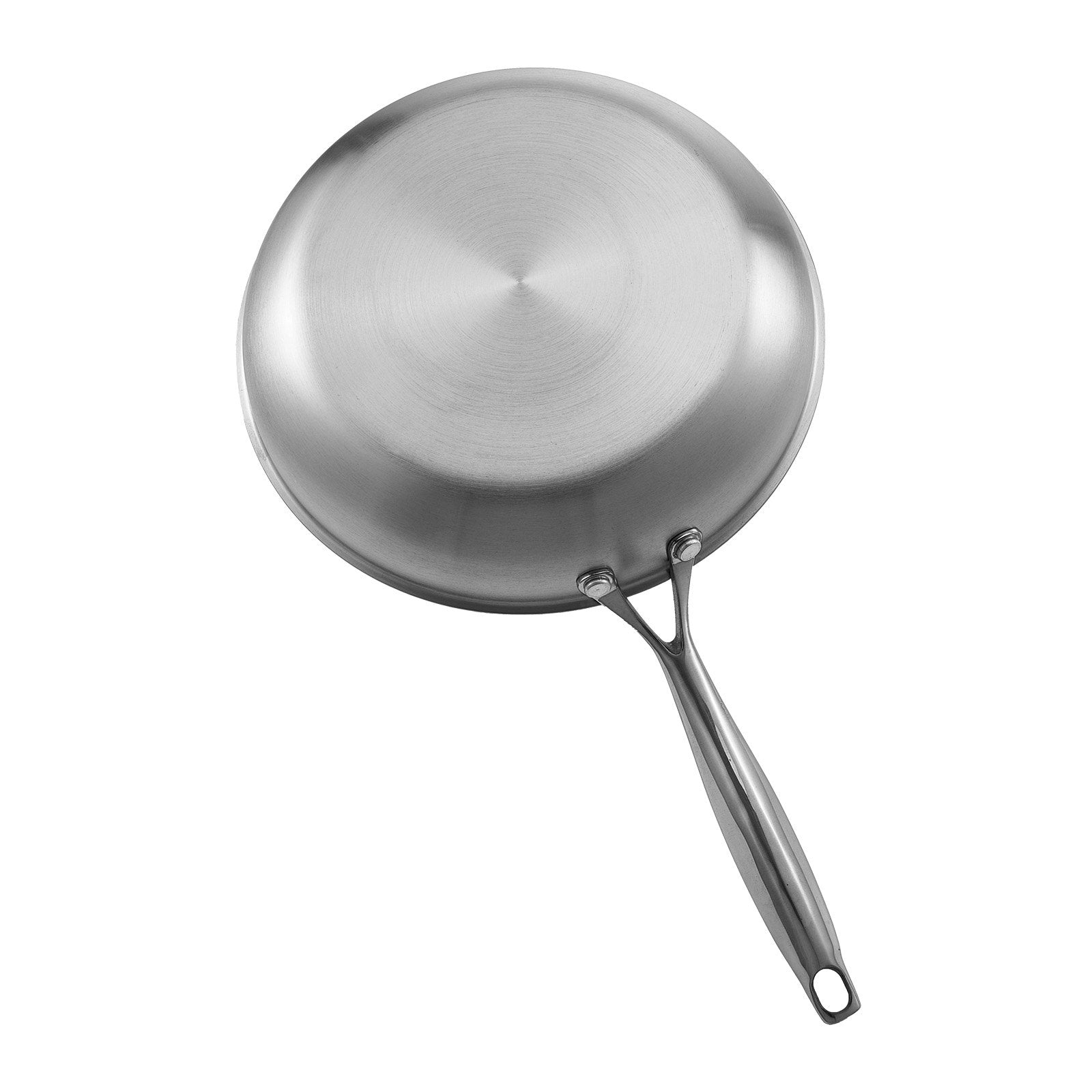 Tri-Ply Stainless Steel Frying Pan 3-Piece (240/280/320mm) Heat-Resistant Handle