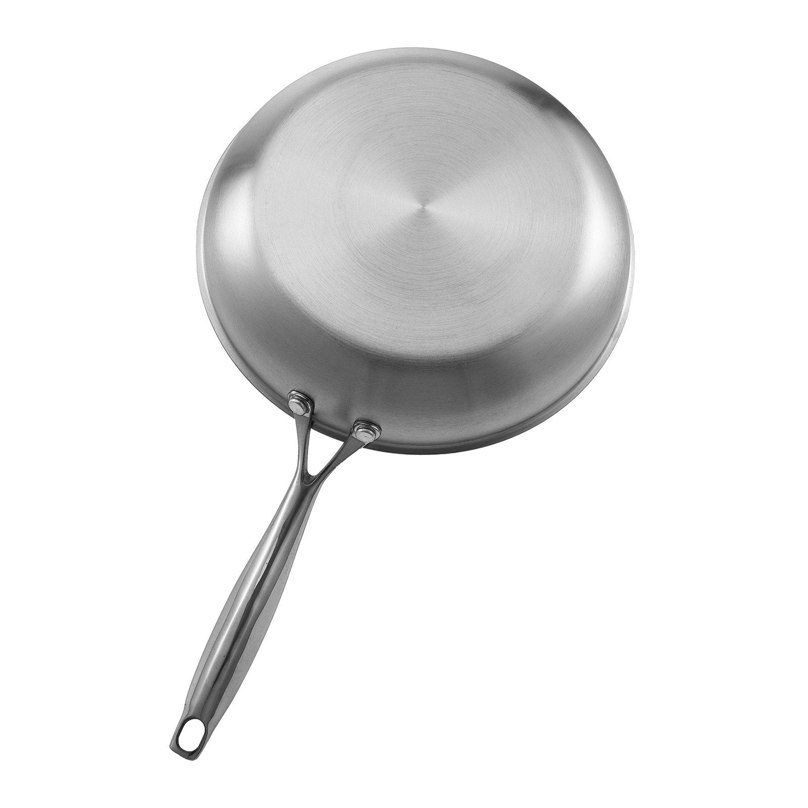 Tri-Ply Stainless Steel Frying Pan 3-Piece (240/280/320mm) Heat-Resistant Handle