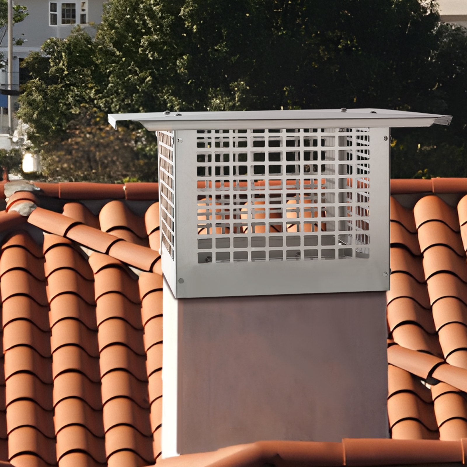Chimney Cap 17” x 17” 304Stainless Steel Fireplace Flue Caps Cover Mesh