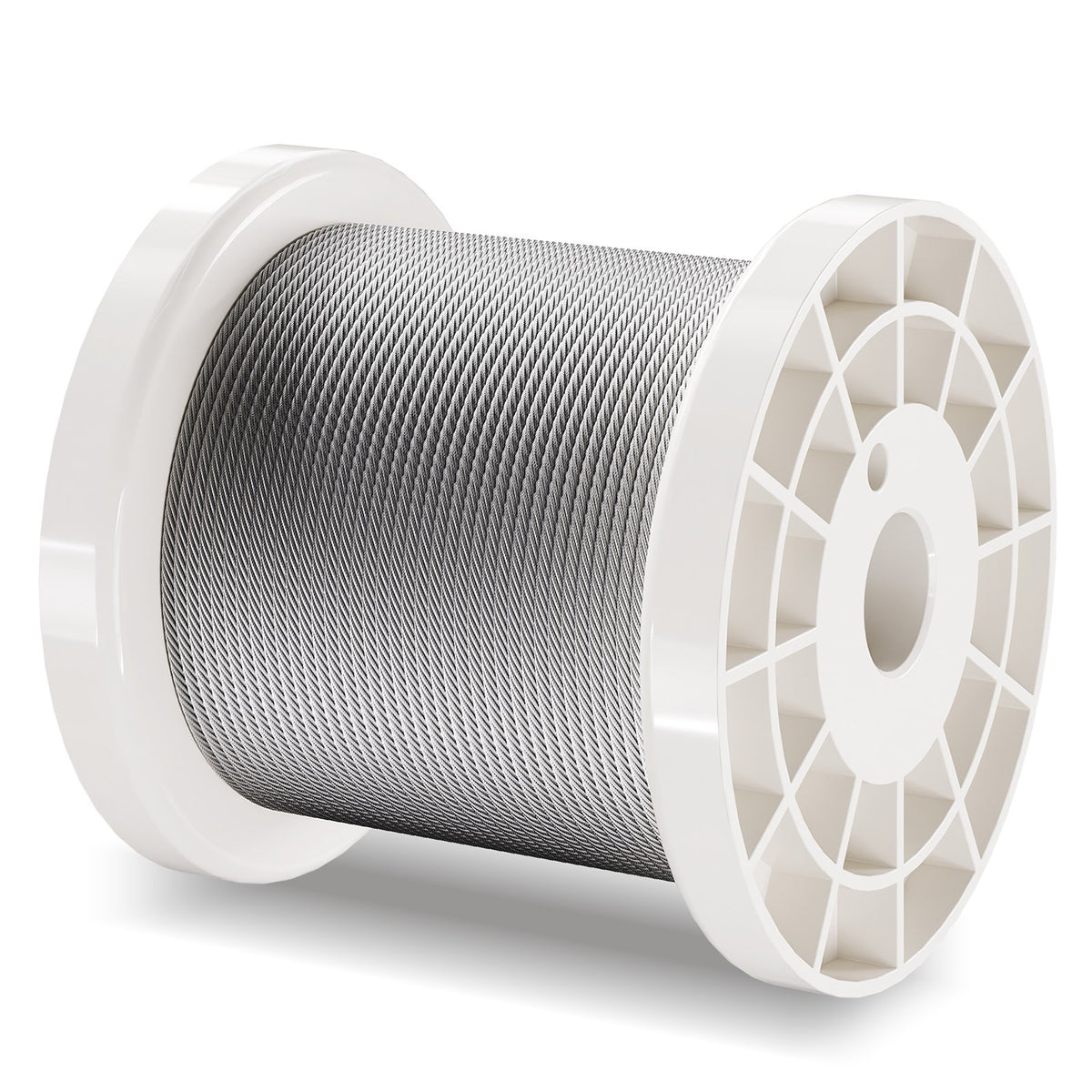 Wire Rope Kit 1.59mm 100.6m 304 Stainless Steel Cable with Sleeves Thimbles