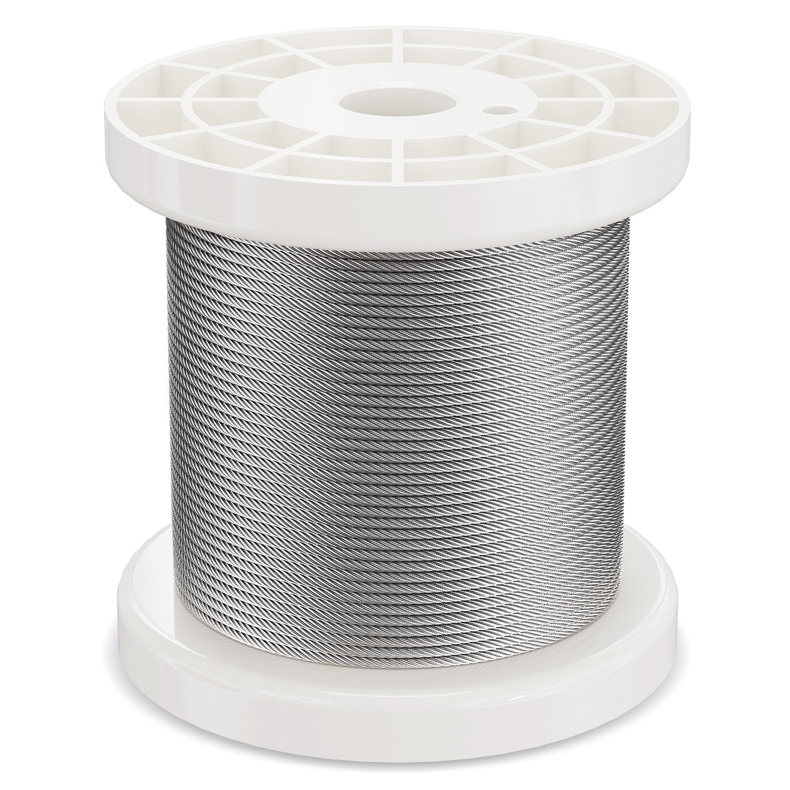 Wire Rope Kit 1.59mm 100.6m 304 Stainless Steel Cable with Sleeves Thimbles