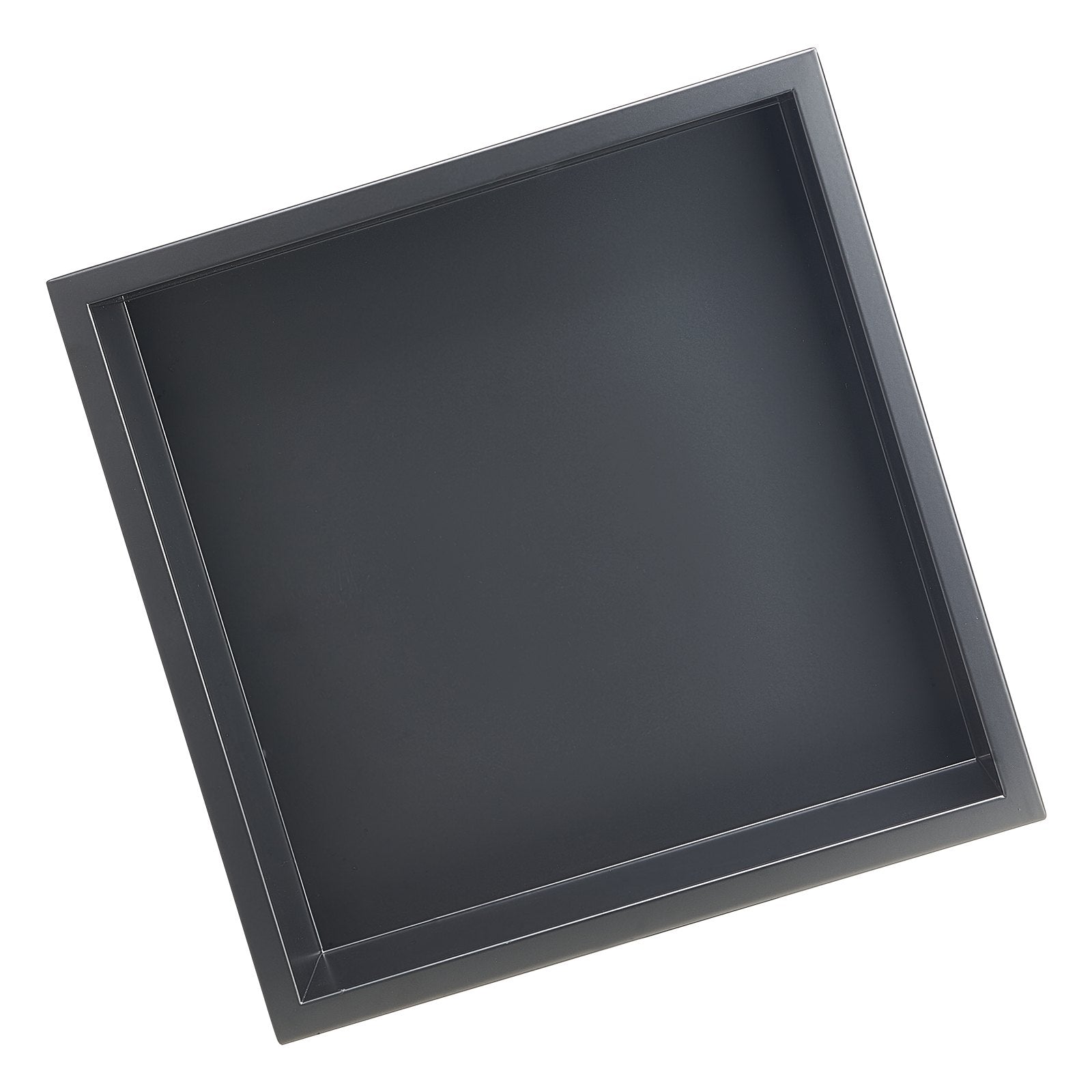 Shower Niche 33x33x10.2cm Recessed Wall Stainless Steel Black Soap Storage